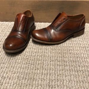 Miz Mooz brown loafers- size 7